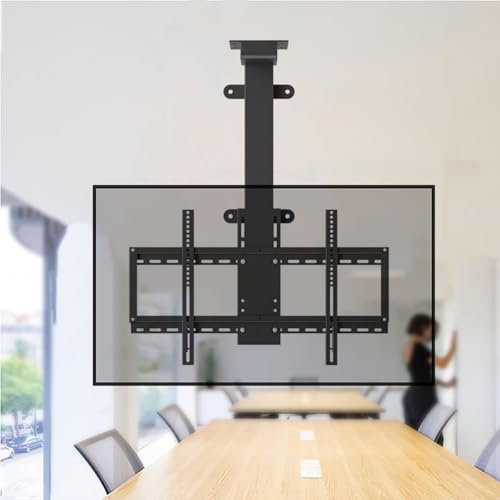 LGHLZGVF Motorisierter TV-Halterungsständer - LCD-TV-Bodenständer, Teleskop-TV-Ständer mit Fernbedienung, automatischer Hubständer für 32-75-Zoll-Fernseher, höhenverstellbarer TV-Lift, Befestigung mi