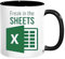 L0famy I Know My Sheets Mug, Funny Account Mug Freak in The Sheets, Spreadsheet Coffee Cup, Work Gifts for Colleagues, Ceramic Birthday Gift for Coworker, Boss, Friends