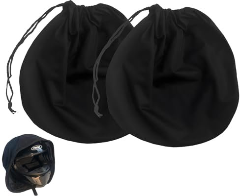 EujRcf 2pcs Motorbike Helmet Cover, Motorbike Bag, Soft Large Lightweight Motorcycle Bag with Drawstring Locking, It Works for Many People and Can Be Used in Most Situations