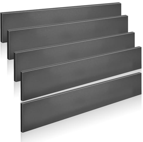 WENHUALI 5 Pack 12x2x0.24 1095 Steel for Knife Making, Steel Flat Stock Bar Blade Billets Blanks for DIY Forging & Professional Use, Knife Making Forging for Knife Blanks, Custom Blade Crafting