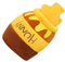Kisangel Honey Jar Cat Bed Cozy Winter Cat House Design for Home