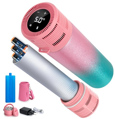 SUNMON Nevera Insulina Viaje Electrica con USB, Enfriador Eléctrico de Insulina por la TSA, Nevera Medicamentos Portatil con Temperatura Ajustable (Pantalla °C/°F)