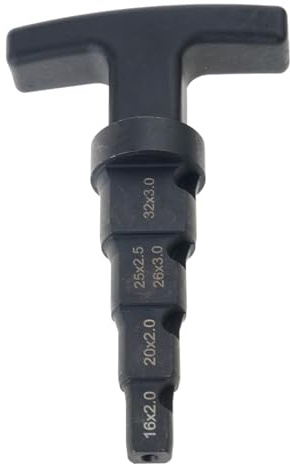 Deburring Chamfer Tool Pipe Burr Remover Multi-Layer Calibration Reamer 4-in-1 Ratcheting Rotation Aluminum Tube Aluminum Pipe Chamfering Tool