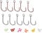 Savage Gear S1 Single Hook Kit - 10 Angelhaken zum Meerforellenangeln, Einzelhaken für Durchlaufblinker, Haken für Blinker, Größe:4/0