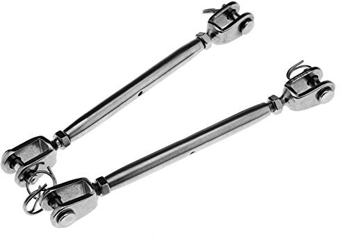 OTOTEC 2 Stück 5 mm Edelstahl Rigging Schraube geschlossener Körper Spannschloss Gewinde