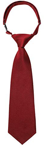 Kajeer Corbata Pre-Atada para Niños y Niñas - Ajustable Escolar Formal de Satén Liso para Uniforme y Boda