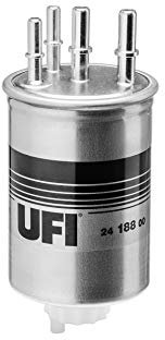 UFI Filters, Filtro Gasolio 24.188.00, Filtro Carburante per Ricambio, Adatto ad Auto, Applicabile su Modelli di Jaguar