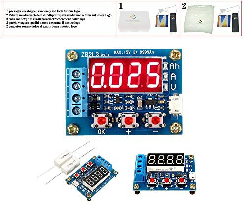 1.2v 12v ZB2L3 18650 testeur de capacité de batterie au lithium Li-ion + résistance batterie au plomb capacité testeur de décharge de compteur