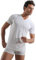 TL 6 Magliette Intime in Puro Cotone Filo di Scozia morbide Modello Collo a V. Prodotto Italiano. Taglia OTTAVA 56 Colore Bianco