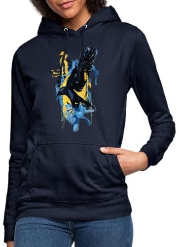 Harry Potter Haus Ravenclaw Rabe Damen Hoodie