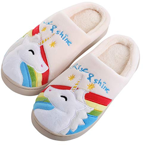 Katara Unisex Flauschige Flache HausschuheHausschuh