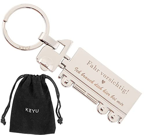 KEYU NEU Schlüsselanhänger („Ich brauche dich hier bei mir“)