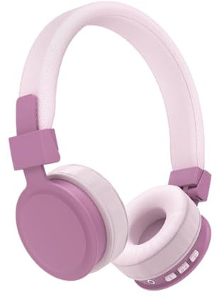 Hama Bluetooth Kopfhörer On-Ear (kabelloses Headset zum Telefonieren, Ohrhörer mit Mikrofon für 8h Gesprächszeit, Faltbare Stereo Headphones gepolstert, größenverstellbar) pink, 00184088