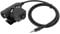 ciciglow U94 PTT Military Adapter, Push-to-Talk-Walkie-Talkie-Anschluss Headset-Kabelstecker mit Clip für 3,5-mm-Handy