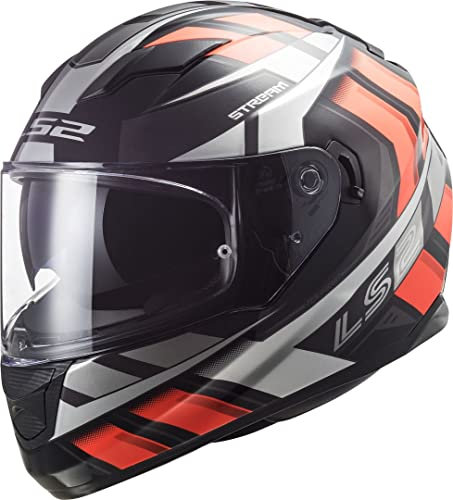 LS2 FF320 Stream Evo Loop Helm (Black/Orange,XL (61/62))