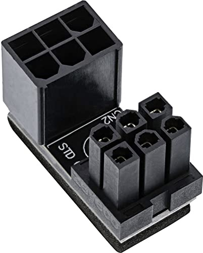 InLine® Stromadapter intern, 180° ATX 6pol Stecker/Buchse, für Desktop-Grafikkarte