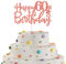 Happy 60th Birthday Cake Topper in Glitter Card,Happy Birthday Cupcake Toppers Rose Gold 60th Birthday Party Decor,Glitter Cake Decoration for Birthday Anniversary Party Decorations(60th, Rose Gold)