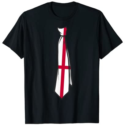 Englischen Krawatte Farben in Flagge T-Shirt
