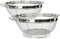 Alza Basic - Set de Escurrideras 22 + 25 cm, Acero Inoxidable, Estable, Con Rejilla y Asas/soportes Laterales, Colador, Escurridor de Cocina