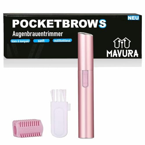 POCKETBROWS Augenbrauentrimmer Augenbrauen Trimmer, Rasierer Epilierer Augenbrauenrasierer elektrisch