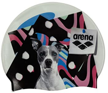 Arena HD Cuffia da nuoto unisex in silicone per adulti, allenamento e corsa, 100% silicone, senza pieghe, Pitt