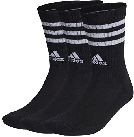 adidas 3-Stripes Cushioned Crew Socks 3 Pairs