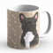 Französische Bouledogge (B) - Tasse Kaffee oder Tee Tasse mit Hunde- und Katzenmotiv. Ihr Haustier Prefrere - Perfekt für Tierliebhaber. Keramiktasse.