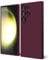 oakxco for Samsung Galaxy S23 Ultra Phone Case Liquid Silicone, Cute Thin Slim Soft Rubber TPU Plain Smooth Gel Cover for Women Girl Aesthetic, Matte Solid Protective & Shockproof, Burgundy Plum Wine