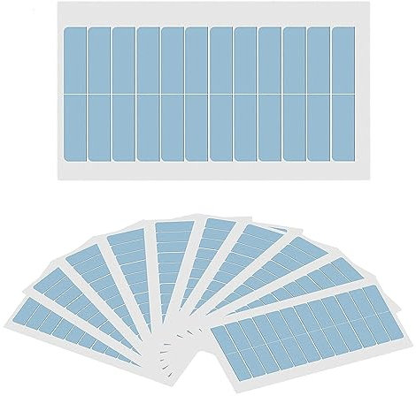 YTOOK 120 Stück Ersatztapes Klebestreifen, Hair Klebeband, Ersatz Tapes für Tape In Hair Extensions Echthaar, Perückenband Doppelseitige Klebebänder (Blau)