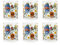 Excelsa Calavera Lot de 6 verres, verre, capacité 250 ml.