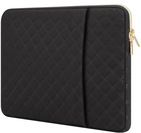 Songbala Laptop Sleeve 15.6-16 Inch Cover Protective Case Compatible with 16” MacBook Pro M3/M2/M1 15.6-16” Chromebook Notebook Computer, Slim Waterproof Padded Case with Pocket, Black
