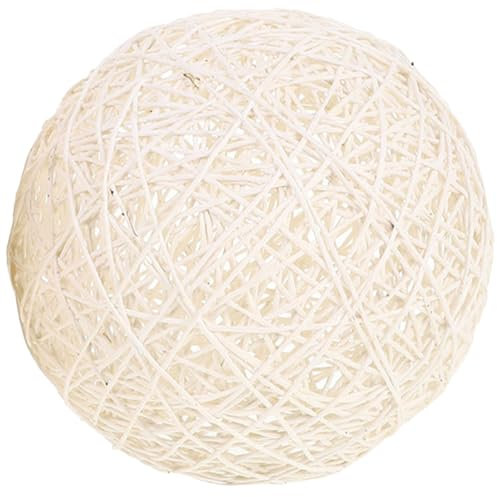 ABOOFAN Lampenschirm Country Style Protect Warm Deckenleuchte Boho-Kronleuchter Boho- Deckendekor gewebte Lampenabdeckung Lampenzubehör ersetzen schmücken Korb Weiß