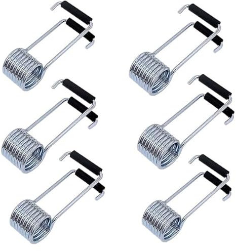 Universal Butterfly Spring Door Closer,Steel self-Closing Butterfly Spring Door Closer,Fits on Most Door Butt Hinge Pins, 6 Pack