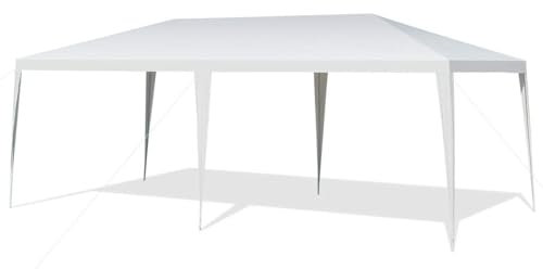 RELAX4LIFE Gazebo Giardino 3x6M/3x9M Modulare con 0/4/5/6/8 Pareti e Finestre, per Feste/Matrimoni/Mercati, Resistente a Pioggia e Sole, Facile Montaggio (3X6M-Senza Pannelli Laterali)