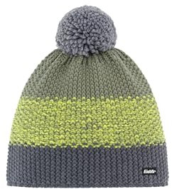 Eisbär Star Pompon Mütze Kids – Klassisches Dreistreifen-Design mit Bommel – Merino-Mix (mulesingfrei) – Recyceltes Fleece-Innenband – Warme, atmungsaktive & nachhaltige Wintermütze für Kinder