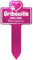 GRAVURE CONCEPT Plaque Funéraire pour Animaux - Stèle Commémorative Personnalisable PVC (Chien/Chat etc) - (Modèle 1 / Rose Texte Blanc)