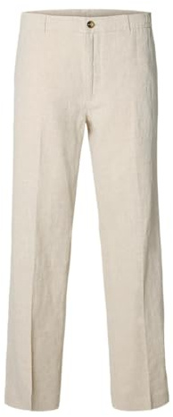 Selected Homme Male Hose aus Leinengemisch 196 Straight Fit | Linen-blend trousers