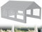 XMTECH Partyzelt Pavillon 4x6 m wasserdicht UV-Schutz 50+ mit herausnehmbaren Seitenteilen, Gartenpavillon Hochzeitszelt 24m² mit PE-Plane, stabil & wetterfest – Grau