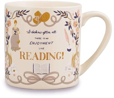Jane Austin Mug classique dans une boîte (310 ml) – Pulteney Press (Pride & Prejud.)