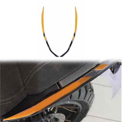 GUYANA Protezione Serbatoio Adesivo Protettivo in Resina 3D AntiGraffio Decalcomanie per Moto Adesivi per Accessori per Moto Guzzi per Stelvio 2024(Orange)