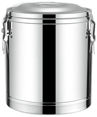 Vexorium Large Capacity Stainless Steel Thermal Drink Dispenser – 304 Insulated Beverage Container with Tap, Hot & Cold Water Urn for Catering, Tea, Coffee, Soup,Without Faucet,10L