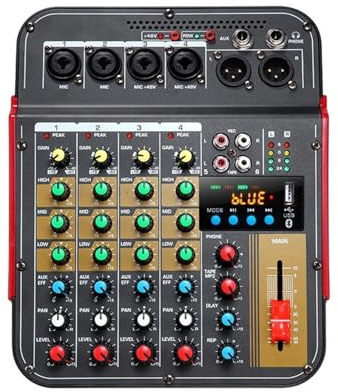 Amplificatore, Console Di Missaggio Digitale A 4 Canali, Con Produzione Musicale Integrata A 48 V,per la casa