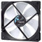 Fractal Design Dynamic X2 GP-14 PMW Computer Fan - Silent Fan - High Airflow – 140x140x25 mm – 1700RPM – FDB-Bearings – Trip Wire - Aerodynamically shaped struts – 12v - Black/White (Single)