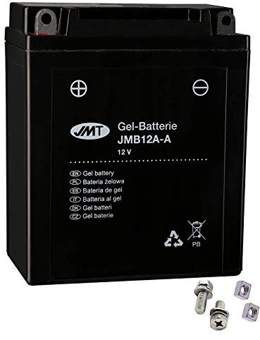YB12A-A Gel Batterie für XL 600 V Transalp Baujahr 1987-2000 von JMT