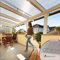 Acrylshop24 Terrassendach Terrassenüberdachung Carport Komplettset Polycarbonat 16mm 3-Fach Stegplatten farblos klar 16mm Stegplatten Tiefe:4000mm|Breite:2080mm - Mehrere Maße verfügbar