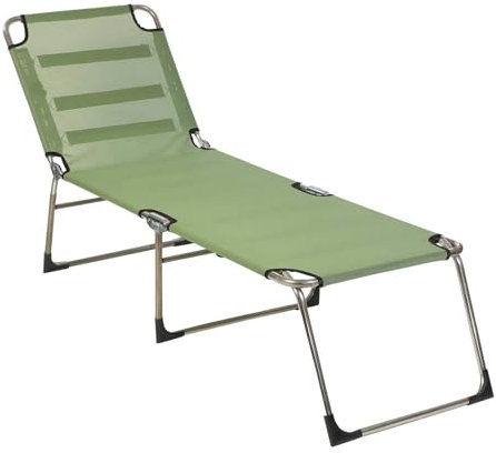 Sungörl Dreibeinliege Paradiso, Olive, Kufenfüße, 38 x 191 x 58 cm