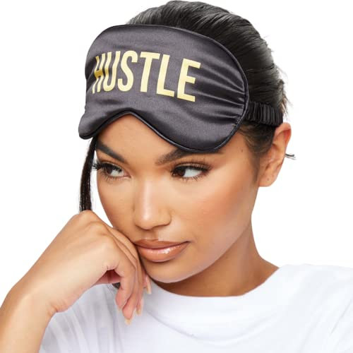 SMUG Schlafmaske für Männer und Frauen aus superweichem Satin | Weich, gesund & tiefer Schlaf | Sleeping Mask reduziert Falten, Augenringe | Hält Licht ab | Hustle