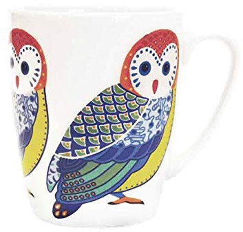 Churchill Taza paraíso Aves - Vintage Impreso rústicos tazas de té Café - 400ml - búho