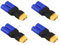 Boladge 4 Stück XT60 Buchse auf EC5 Männlich Steckverbinder Adapter für RC Lipo Akku