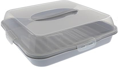 Premium Kitchen I Tortenbutler I Kuchenbutler I Tortenbehälter eckig 36 cm I Torten und Kuchen Behälter I Spülmaschinengeeignet I